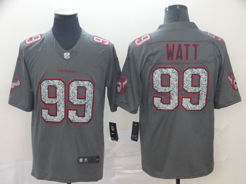 Men's Houston Texans J.J. Watt #99 Gray Jersey